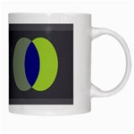 Circles Line Color Rainbow Green Orange Red Blue White Mugs Right