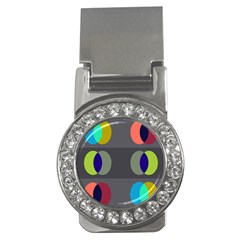 Circles Line Color Rainbow Green Orange Red Blue Money Clips (cz) 