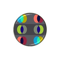 Circles Line Color Rainbow Green Orange Red Blue Hat Clip Ball Marker by Mariart