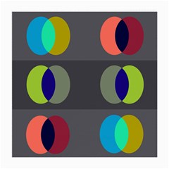 Circles Line Color Rainbow Green Orange Red Blue Medium Glasses Cloth (2-side) by Mariart