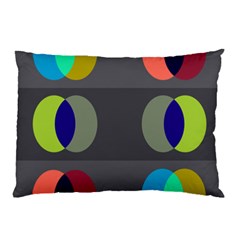 Circles Line Color Rainbow Green Orange Red Blue Pillow Case by Mariart