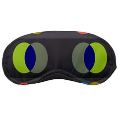 Circles Line Color Rainbow Green Orange Red Blue Sleeping Masks by Mariart