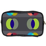 Circles Line Color Rainbow Green Orange Red Blue Toiletries Bags 2-Side Front