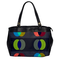 Circles Line Color Rainbow Green Orange Red Blue Office Handbags