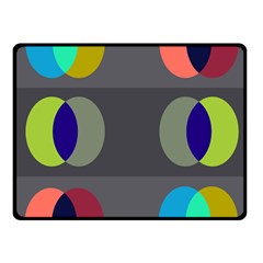 Circles Line Color Rainbow Green Orange Red Blue Fleece Blanket (small) by Mariart