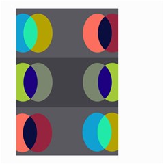 Circles Line Color Rainbow Green Orange Red Blue Small Garden Flag (two Sides) by Mariart