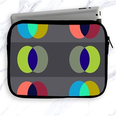 Circles Line Color Rainbow Green Orange Red Blue Apple Ipad 2/3/4 Zipper Cases by Mariart