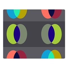 Circles Line Color Rainbow Green Orange Red Blue Double Sided Flano Blanket (large)  by Mariart