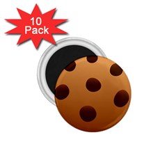 Cookie Chocolate Biscuit Brown 1 75  Magnets (10 Pack) 