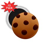 Cookie Chocolate Biscuit Brown 2.25  Magnets (10 pack)  Front