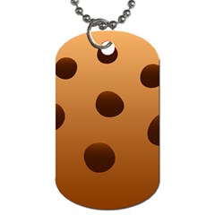 Cookie Chocolate Biscuit Brown Dog Tag (two Sides) by Mariart