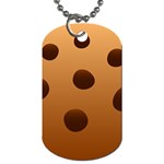 Cookie Chocolate Biscuit Brown Dog Tag (Two Sides) Front