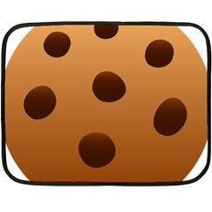 Cookie Chocolate Biscuit Brown Fleece Blanket (mini) by Mariart