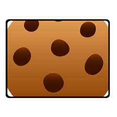 Cookie Chocolate Biscuit Brown Fleece Blanket (small) by Mariart