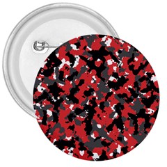 Bloodshot Camo Red Urban Initial Camouflage 3  Buttons by Mariart