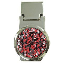 Bloodshot Camo Red Urban Initial Camouflage Money Clip Watches by Mariart