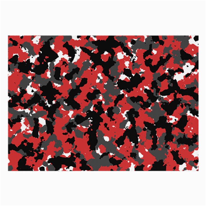 Bloodshot Camo Red Urban Initial Camouflage Large Glasses Cloth