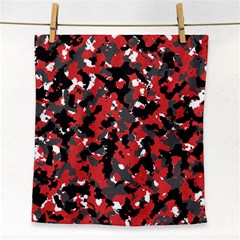 Bloodshot Camo Red Urban Initial Camouflage Face Towel by Mariart