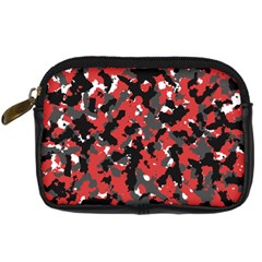 Bloodshot Camo Red Urban Initial Camouflage Digital Camera Cases by Mariart