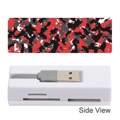 Bloodshot Camo Red Urban Initial Camouflage Memory Card Reader (stick)  by Mariart