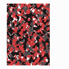 Bloodshot Camo Red Urban Initial Camouflage Small Garden Flag (two Sides) by Mariart