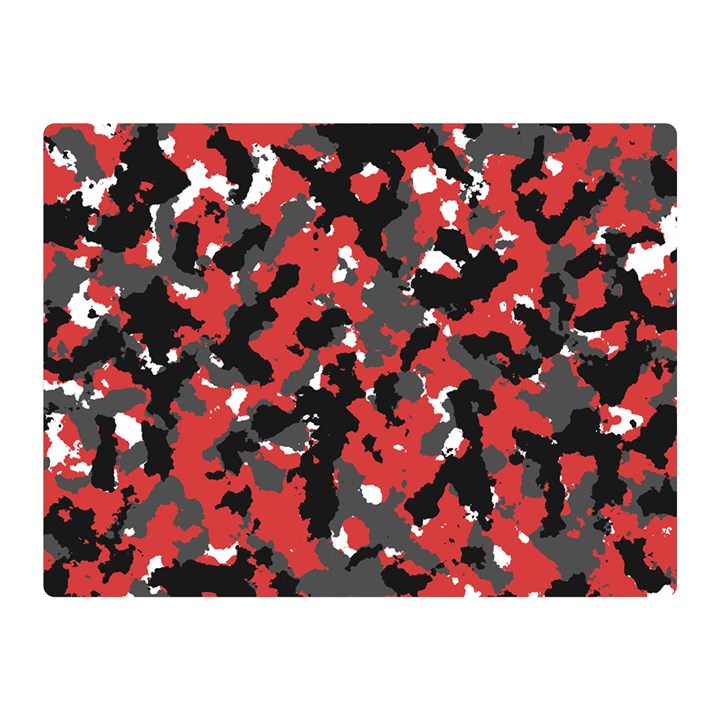 Bloodshot Camo Red Urban Initial Camouflage Double Sided Flano Blanket (Mini) 