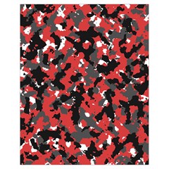 Bloodshot Camo Red Urban Initial Camouflage Drawstring Bag (small) by Mariart