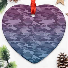 Celebration Purple Pink Grey Ornament (heart) by Mariart