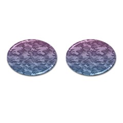 Celebration Purple Pink Grey Cufflinks (oval) by Mariart