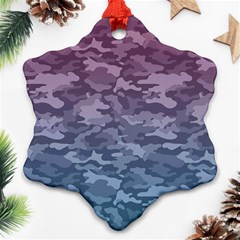 Celebration Purple Pink Grey Ornament (snowflake) by Mariart