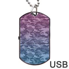 Celebration Purple Pink Grey Dog Tag Usb Flash (one Side) by Mariart