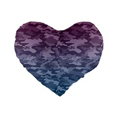 Celebration Purple Pink Grey Standard 16  Premium Flano Heart Shape Cushions by Mariart