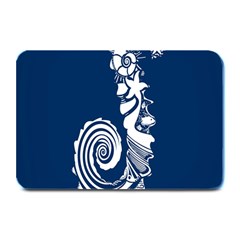 Coral Life Sea Water Blue Fish Star Plate Mats by Mariart