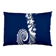 Coral Life Sea Water Blue Fish Star Pillow Case by Mariart