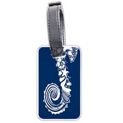 Coral Life Sea Water Blue Fish Star Luggage Tags (one Side)  by Mariart