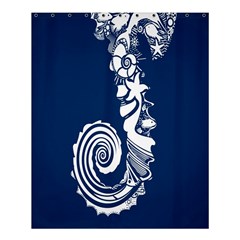 Coral Life Sea Water Blue Fish Star Shower Curtain 60  X 72  (medium)  by Mariart