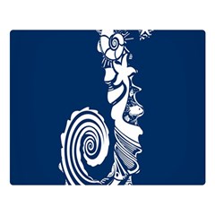 Coral Life Sea Water Blue Fish Star Double Sided Flano Blanket (large)  by Mariart