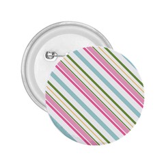 Diagonal Stripes Color Rainbow Pink Green Red Blue 2 25  Buttons