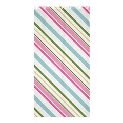 Diagonal Stripes Color Rainbow Pink Green Red Blue Shower Curtain 36  X 72  (stall)  by Mariart