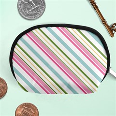 Diagonal Stripes Color Rainbow Pink Green Red Blue Accessory Pouches (medium)  by Mariart