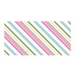 Diagonal Stripes Color Rainbow Pink Green Red Blue Satin Wrap by Mariart