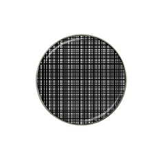 Crosshatch Target Line Black Hat Clip Ball Marker by Mariart