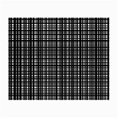 Crosshatch Target Line Black Small Glasses Cloth by Mariart