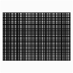 Crosshatch Target Line Black Large Glasses Cloth (2-side) by Mariart