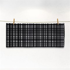 Crosshatch Target Line Black Cosmetic Storage Cases by Mariart