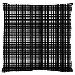 Crosshatch Target Line Black Large Cushion Case (two Sides) by Mariart