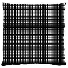 Crosshatch Target Line Black Large Flano Cushion Case (one Side) by Mariart