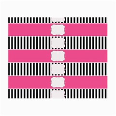 Custom Water Bottle Labels Line Black Pink Small Glasses Cloth by Mariart