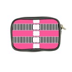 Custom Water Bottle Labels Line Black Pink Coin Purse Back