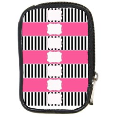 Custom Water Bottle Labels Line Black Pink Compact Camera Cases